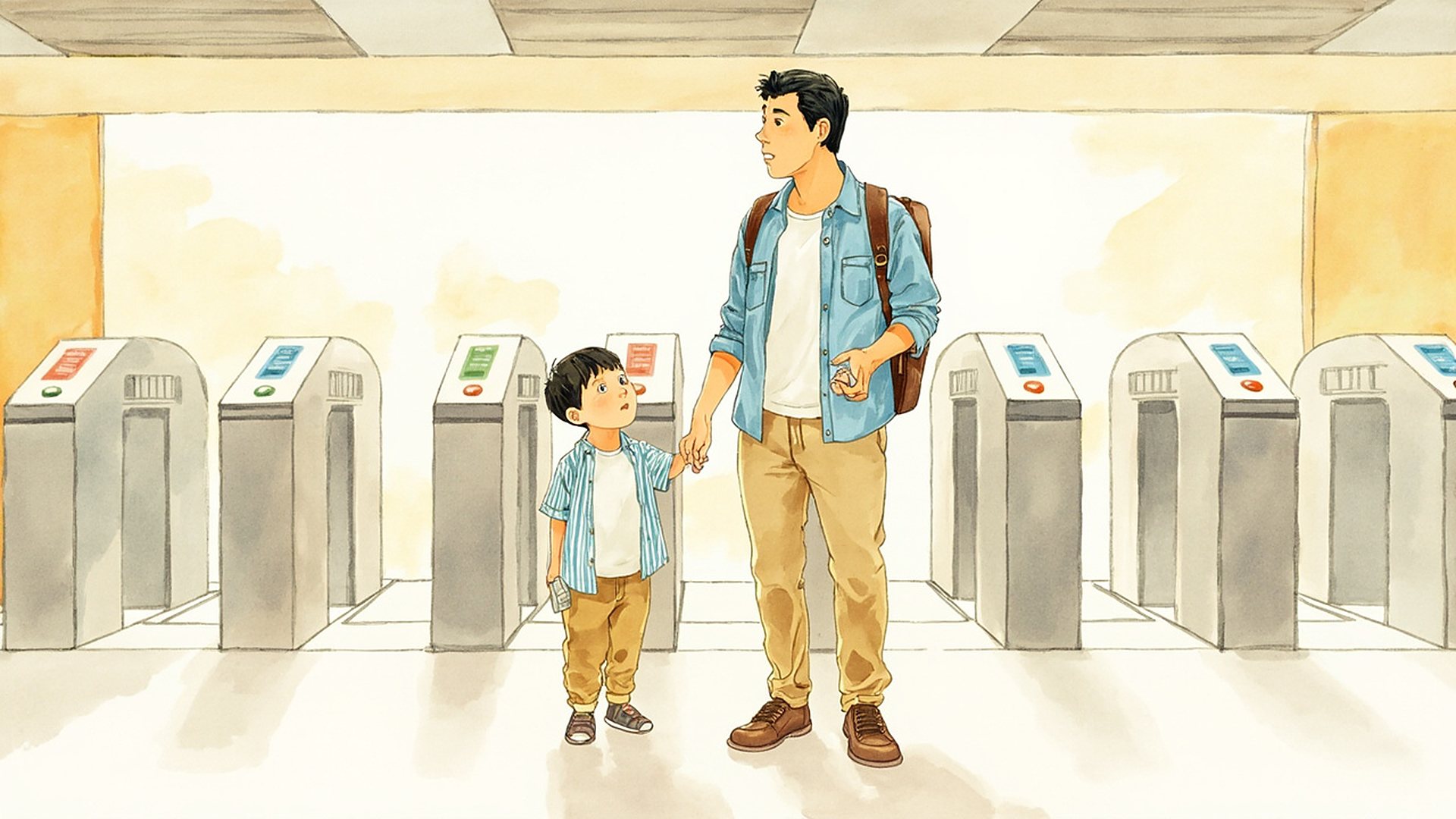 港铁站台排排队
