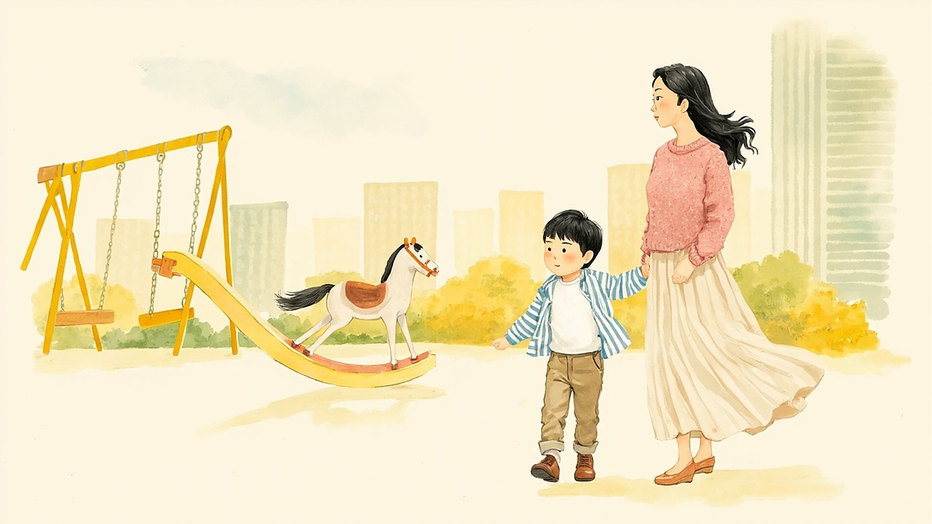 滑梯轮流玩