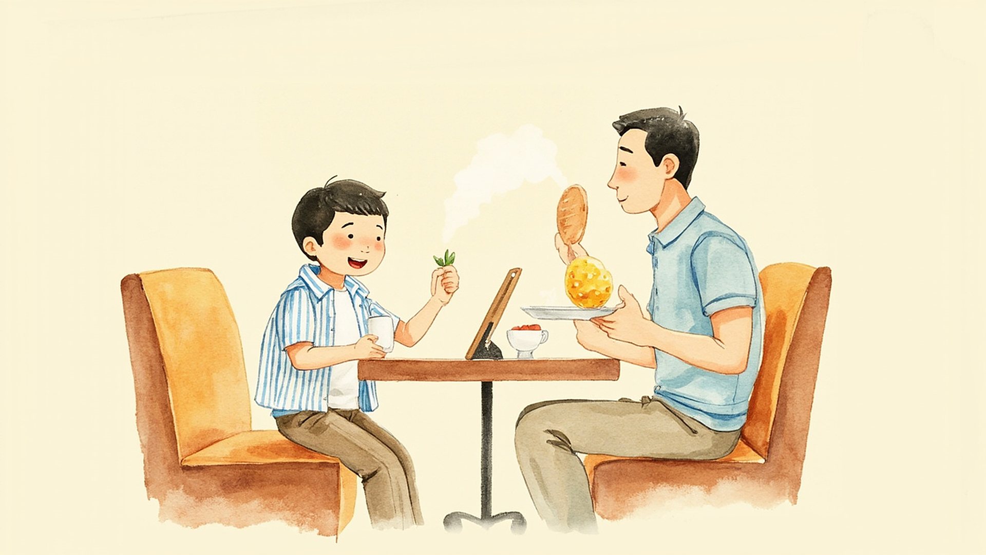 茶餐厅里说谢谢