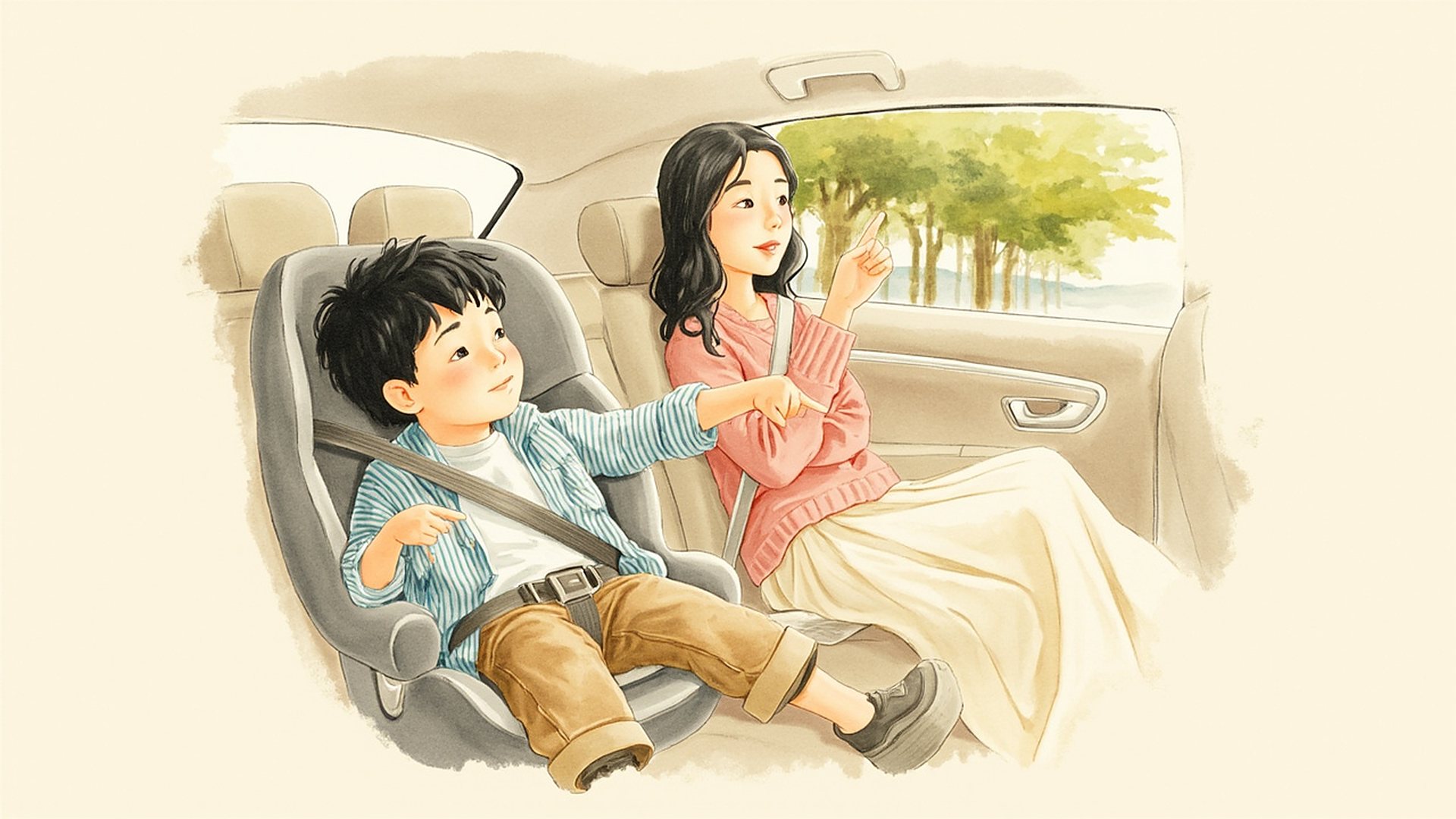 为什么车开快了窗外的东西往后跑？